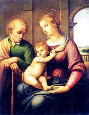 Raphael - The Holy Family with Beardless St. Joseph 1506