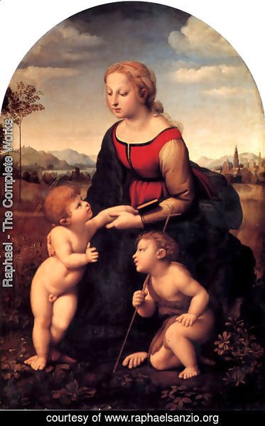 Raphael - The Virgin and Child with Saint John the Baptist (La Belle Jardiniere) 1507
