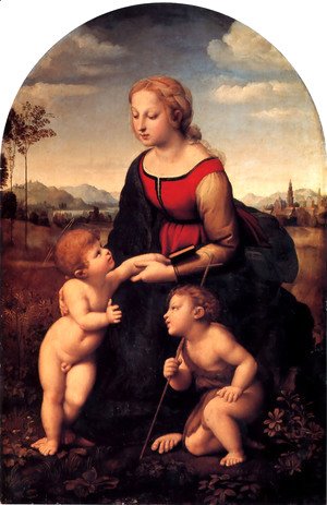 The Virgin and Child with Saint John the Baptist (La Belle Jardiniere) 1507