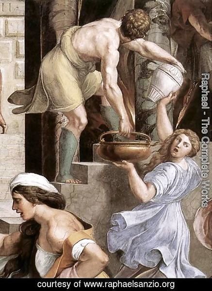 Raphael - The Fire in the Borgo [detail: 2]