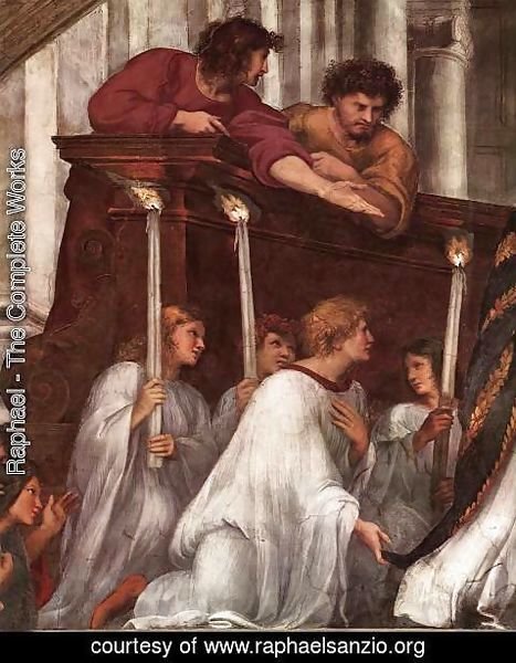 Raphael - The Mass at Bolsena [detail: 1]
