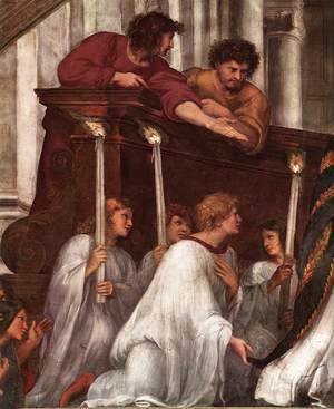 Raphael - The Mass at Bolsena [detail: 1]