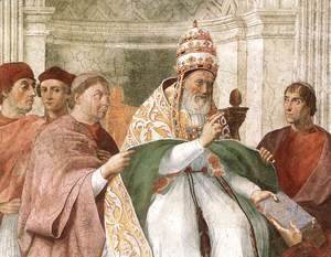 Gregory IX Approving the Decretals [detail: 1]