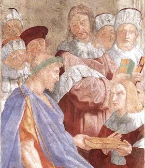 Raphael - Justinian Presenting the Pandects to Trebonianus [detail: 1]