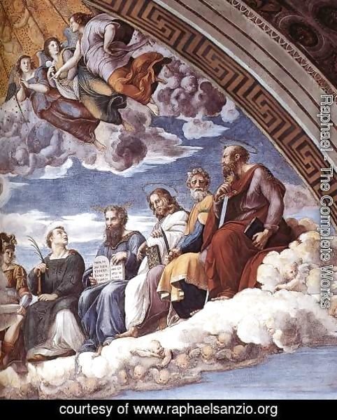 Raphael - Disputation of the Holy Sacrament (La Disputa) [detail: 10]