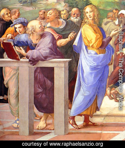 Raphael - Disputation of the Holy Sacrament (La Disputa) [detail: 10a]