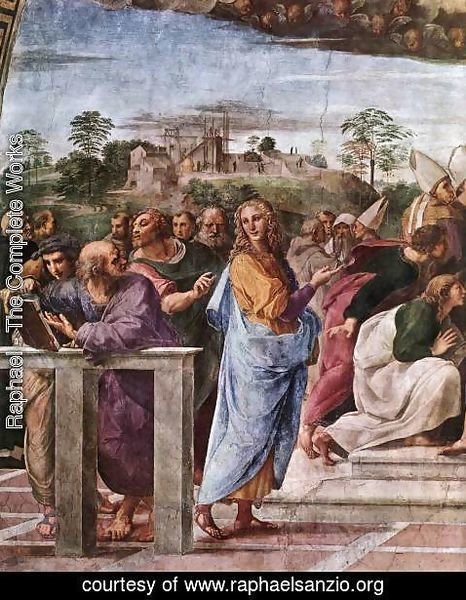 Raphael - Disputation of the Holy Sacrament (La Disputa) [detail: 2]