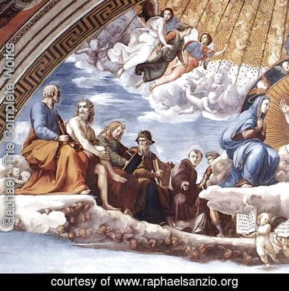 Raphael - Disputation of the Holy Sacrament (La Disputa) [detail: 9]
