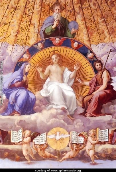 Disputation of the Holy Sacrament (La Disputa): Christ Glorified [detail: 1]