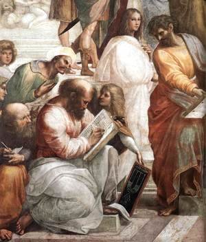 Raphael - The School of Athens [detail: 4]