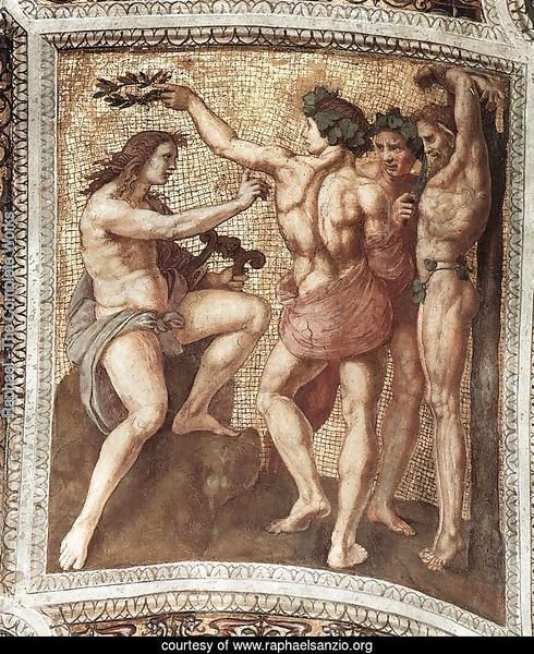 The Stanza della Segnatura Ceiling: Apollo and Marsyas
