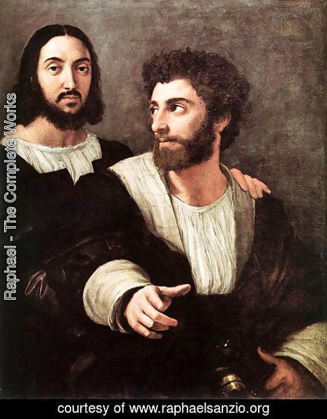 Raphael - Self Portrait With A Friend 1517-1519