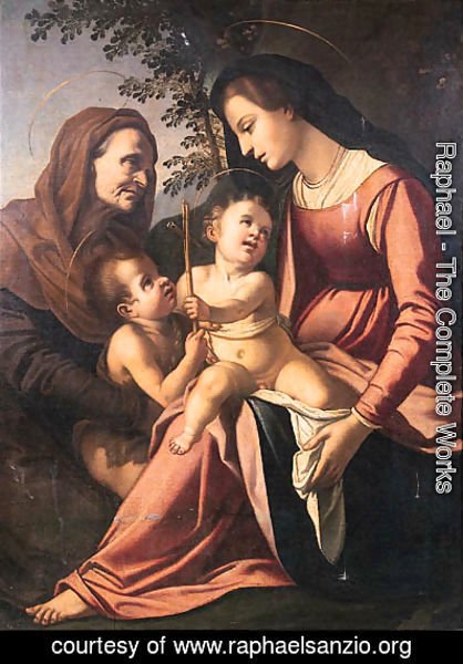 Raphael - The Madonna and Child with the Infant Saint John the Baptist and Saint Elizabeth