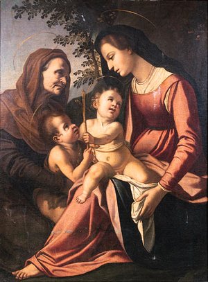 Raphael - The Madonna and Child with the Infant Saint John the Baptist and Saint Elizabeth