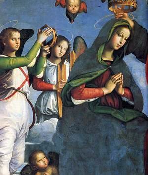 Raphael - The Crowning of the Virgin (detail) 3