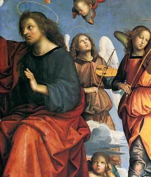 Raphael - The Crowning of the Virgin (detail) 4