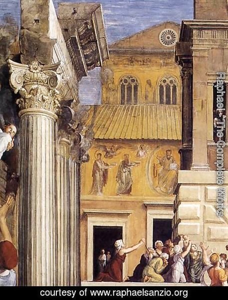 Raphael - The Fire in the Borgo (detail) 2