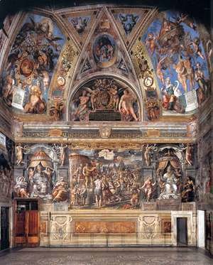Raphael - View of the Sala di Constantino