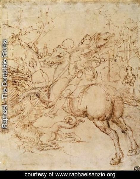 Raphael - Cartoon for St George and the Dragon