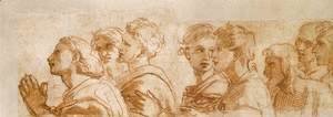 Raphael - Study of the Apostles for Handing-over the Keys (fragment)