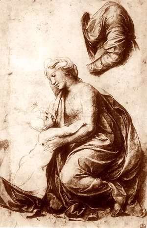 Raphael - Study for the Holy Family