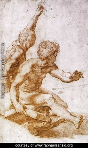 Raphael - Figure Study of Two Apostles