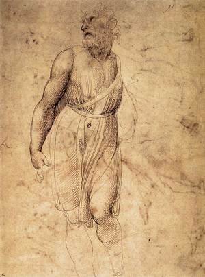 Raphael - Study after Michelangelo's St Matthew