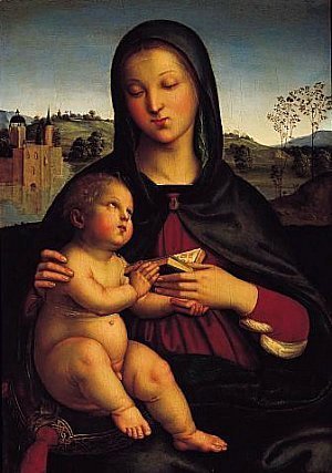 Raphael - Madonna and Child with Book