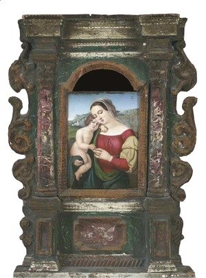 Raphael - The Madonna and Child in a landscape