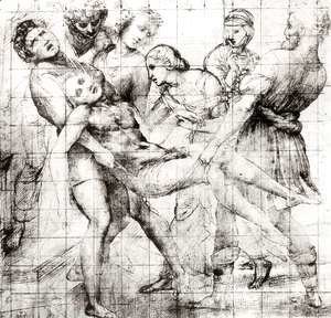 Raphael - Study for the 'Entombment' in the Galleria Borghese, Rome
