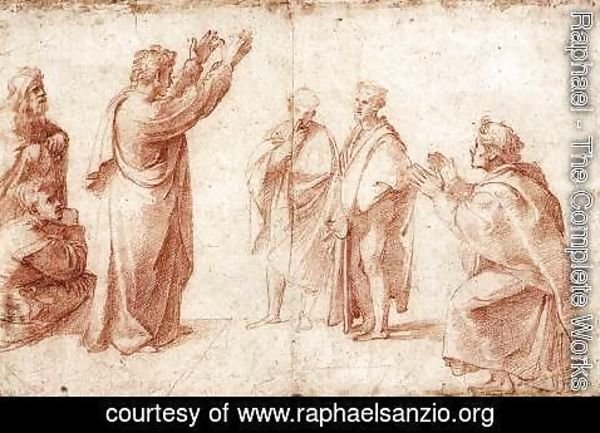 Raphael - Study For St Paul Preaching In Athens