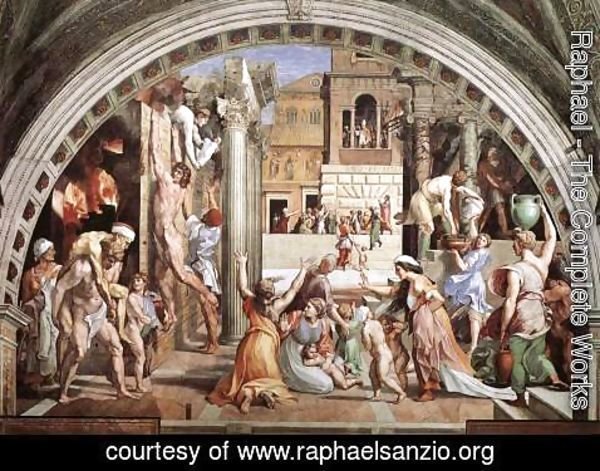 Raphael - The Fire in the Borgo (from the Stanza dell'Incendio di Borgo)