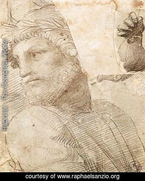 Raphael - Study For The Head Of A Poet