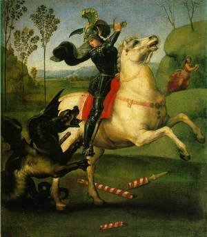 Raphael - St George Fighting The Dragon