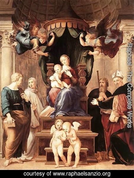 Raphael - Madonna del Baldacchino 1507