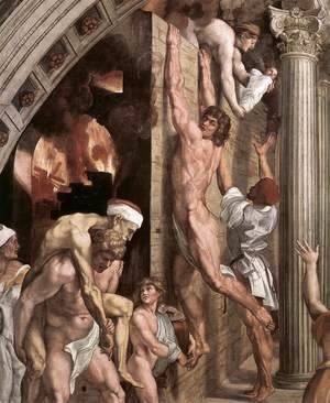 Raphael - The Fire in the Borgo [detail: 1]