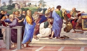 Raphael - Disputation of the Holy Sacrament (La Disputa) [detail: 11]