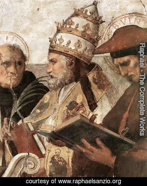Raphael - Disputation of the Holy Sacrament (La Disputa) [detail: 8]