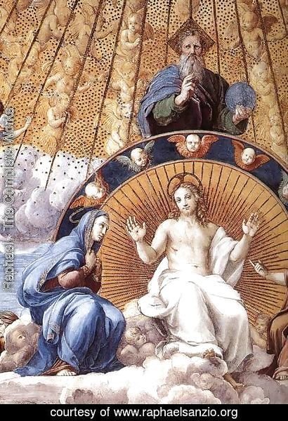 Raphael - Disputation of the Holy Sacrament (La Disputa): Christ Glorified