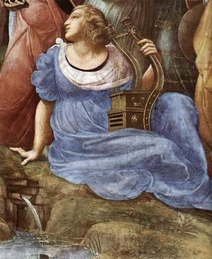 Raphael - The Parnassus [detail: 4]
