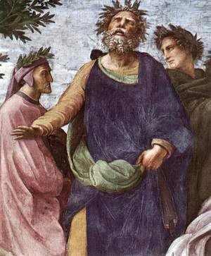 Raphael - The Parnassus [detail: 7]