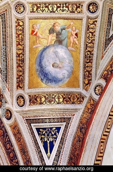 Raphael - The Stanza della Segnatura Ceiling: Prime Mover [detail: 1]
