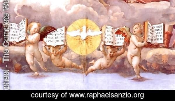 Raphael - The Stanza della Segnatura Ceiling [detail: 4]