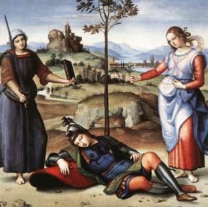 Raphael - Allegory (or The Knight's Dream)