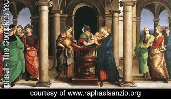 Raphael - The Presentation in the Temple (Oddi altar, predella)