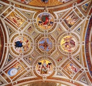 The Stanza della Segnatura Ceiling [detail: 1] I