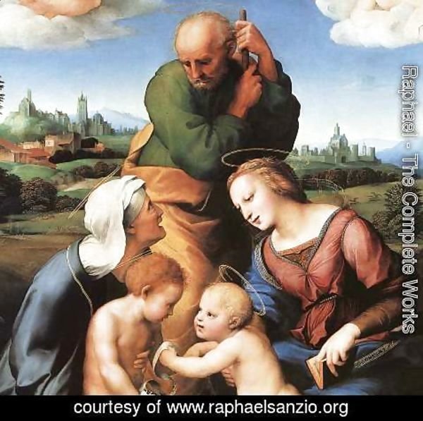 Raphael - The Canigiani Madonna (detail) 1