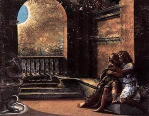 Raphael - Isaac and Rebecca Spied upon by Abimelech