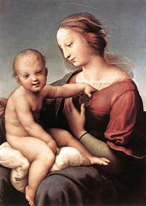 Raphael - Madonna and Child (The Large Cowper Madonna)