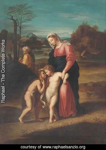 The Holy Family in a landscape
